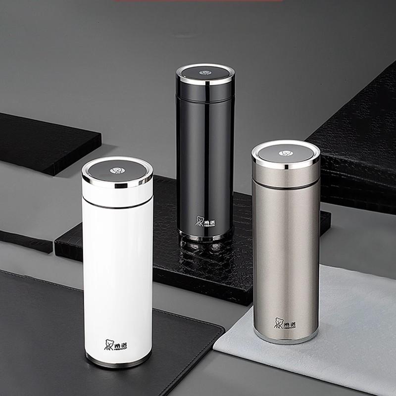 HEENOOR/希诺保温杯大容量304不锈钢男士商务水杯高颜值泡茶杯