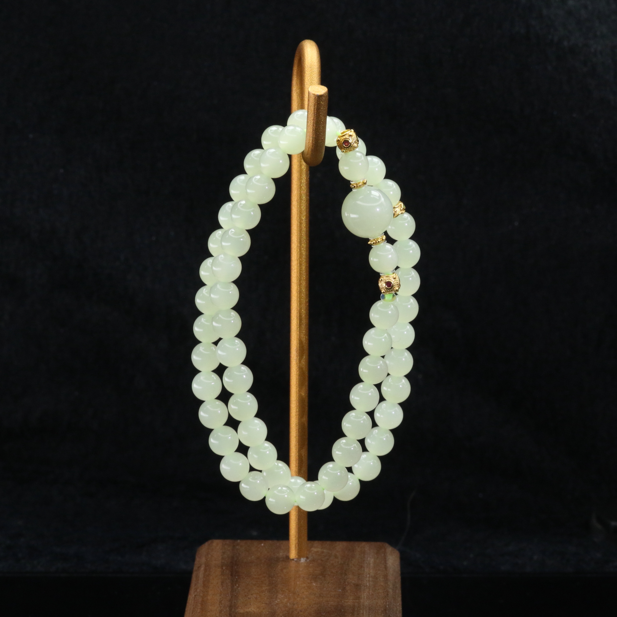 1和田玉晴水手串/600176北京中保拍卖