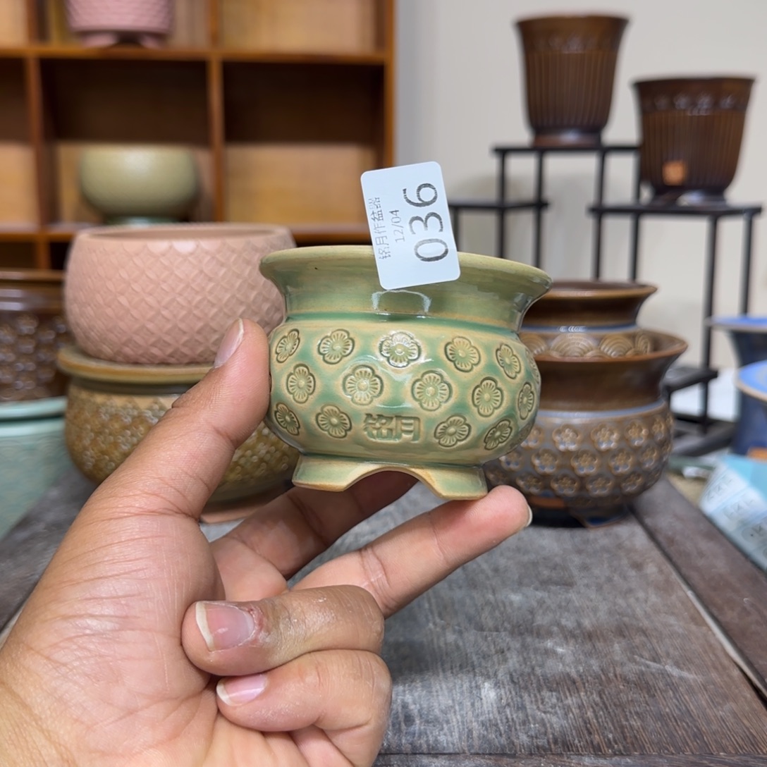 手工花盆  036 内口口径 6 cm 