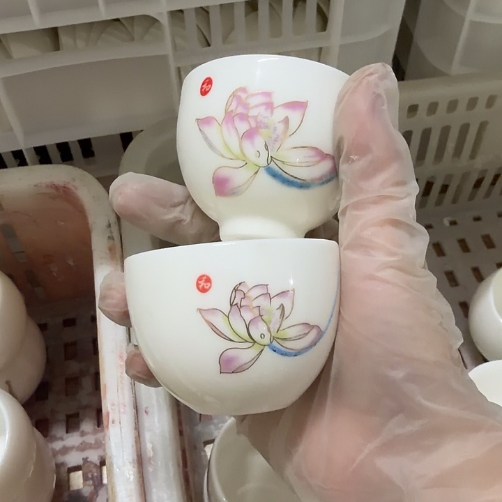 孤品羊脂玉茶杯高端系列专场清货二个一组