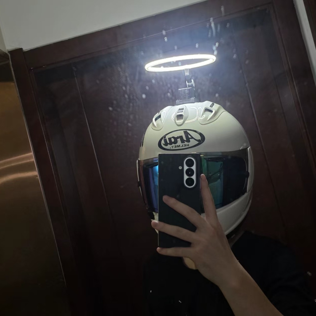 头盔装饰灯摩托车电动车自行车等头盔装饰灯触角