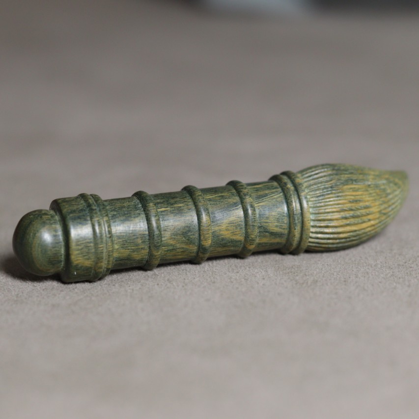 阿根廷绿檀文仓笔毛笔金榜题名手把件