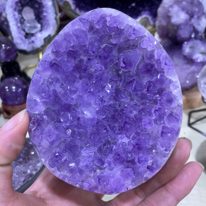 恐龙蛋未镶嵌紫晶