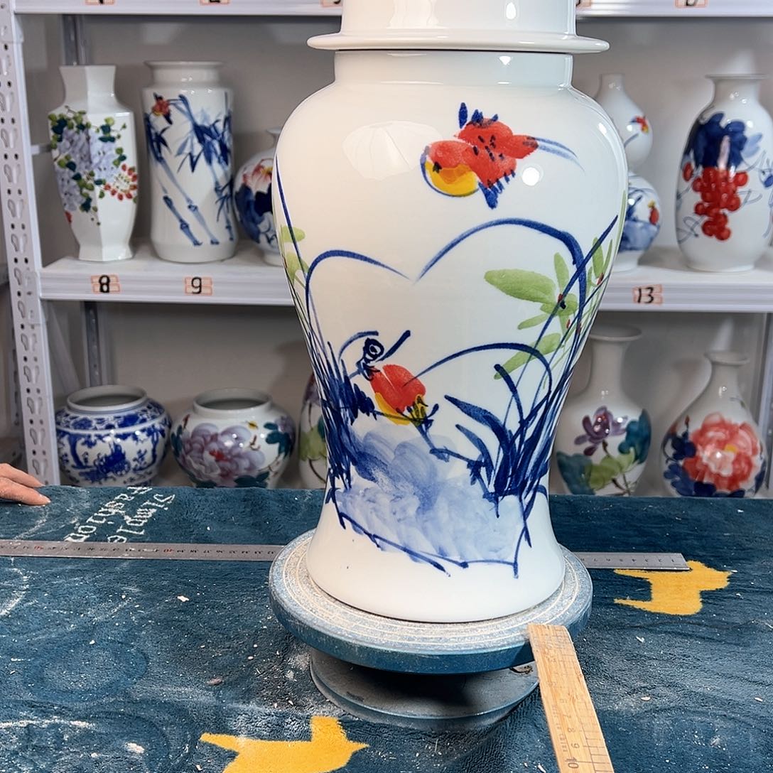 摆件景德镇陶瓷将玉鸟