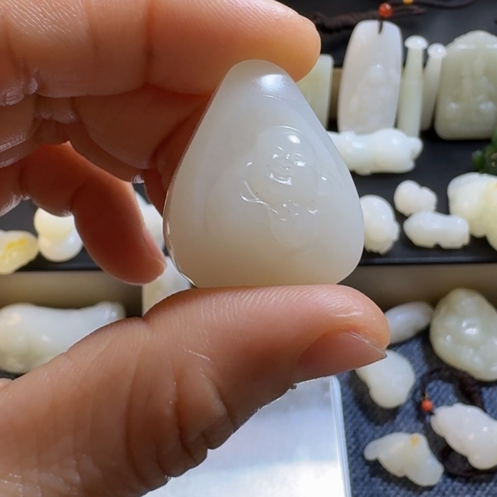 和田玉（白玉）颈饰未镶嵌浩*