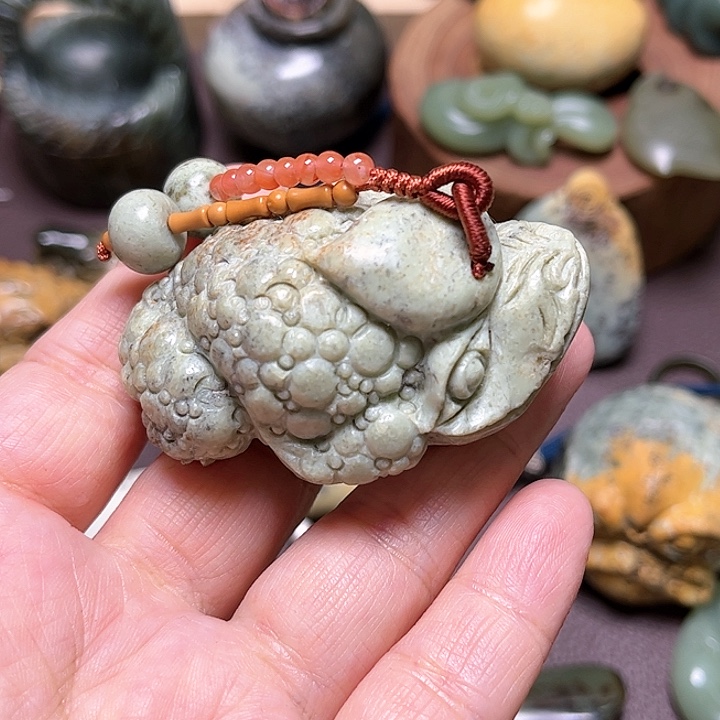 岫岩河磨玉（透闪石质玉）手绳未镶嵌