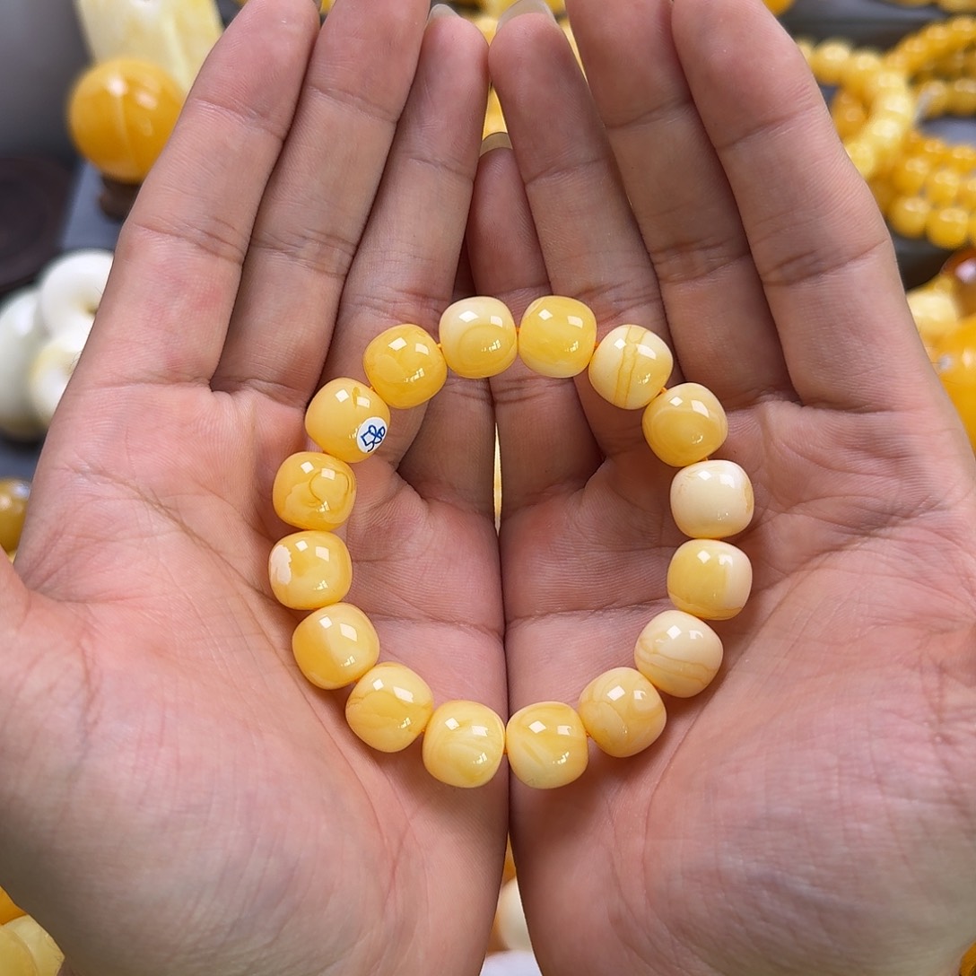 琥珀珠宝奇石未镶嵌同料老型13mm