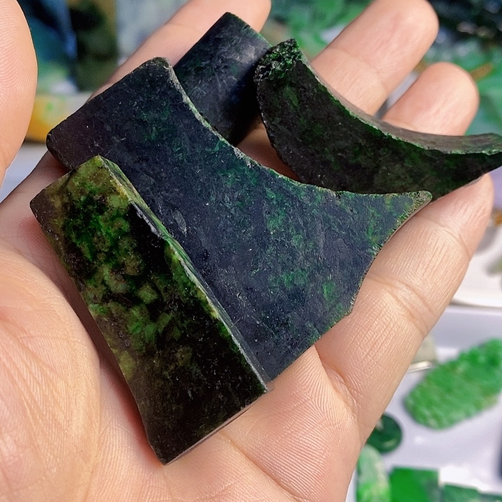 就***吃翡翠散珠天然翡翠A货挂件