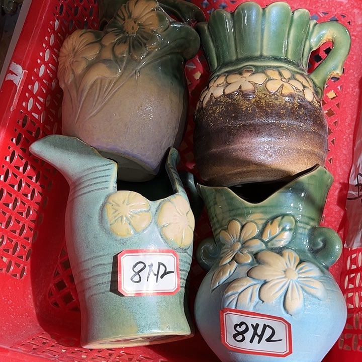 瓷片花盆多肉植物艺术品