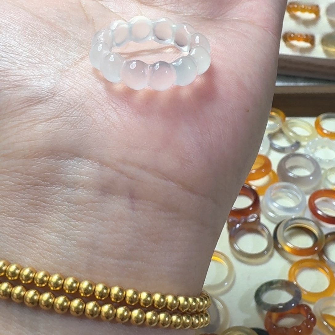 合金戒指玛瑙/玉髓206港17