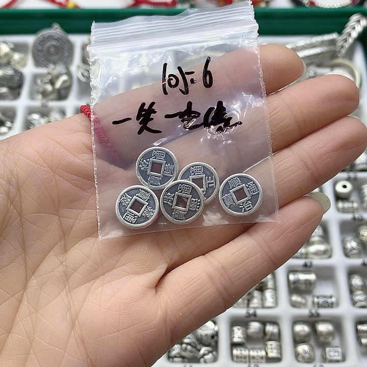 足银珐琅风铃子银饰-一笑