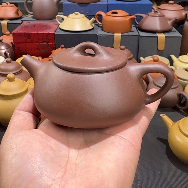 茶壶紫砂底槽清石瓢200cc