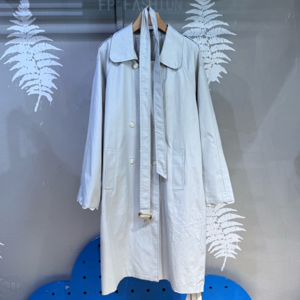 中长款休闲纯色秋冬长袖宽松风衣外套