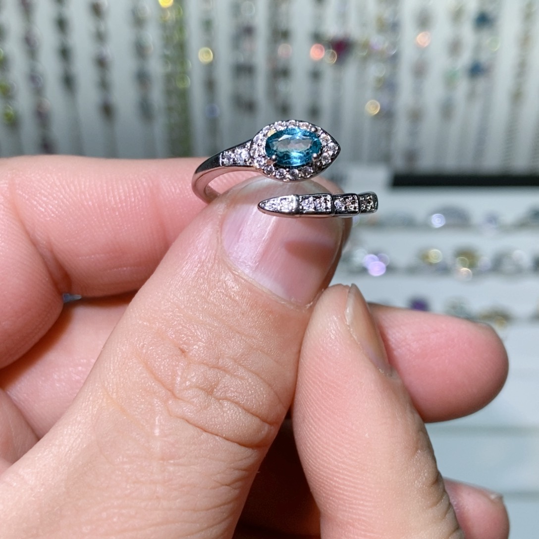 紫晶珠宝半成品银S925镶嵌