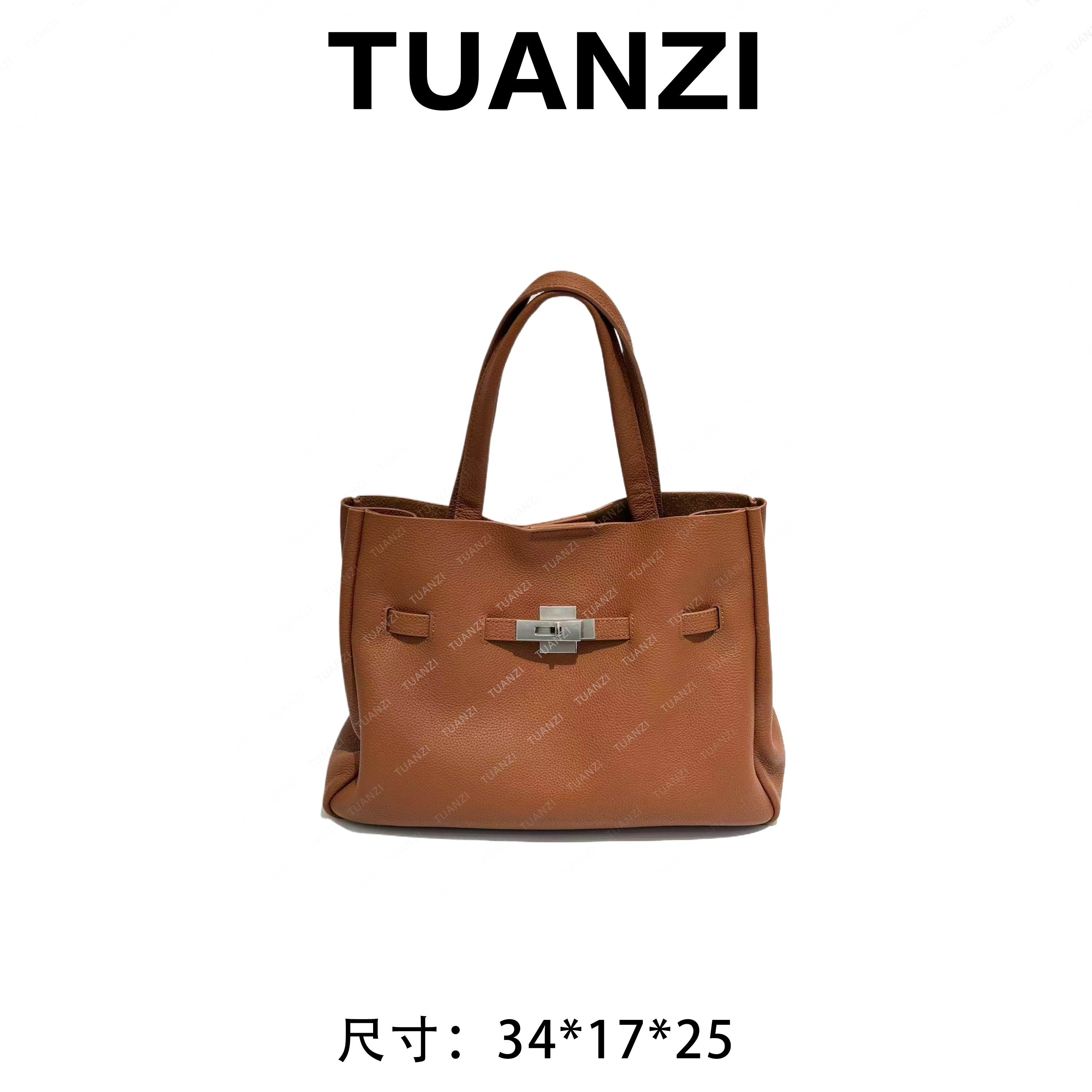 『高端玩家』新款百搭腋下包时尚斜跨女包 XKY-2844-棕色