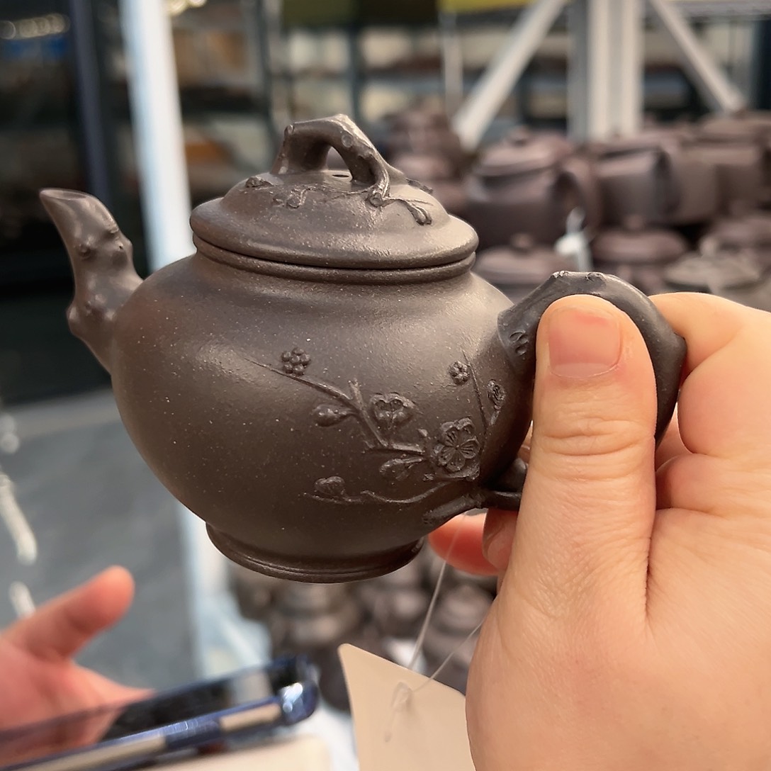 紫砂茶壶黄龙山原矿天青220