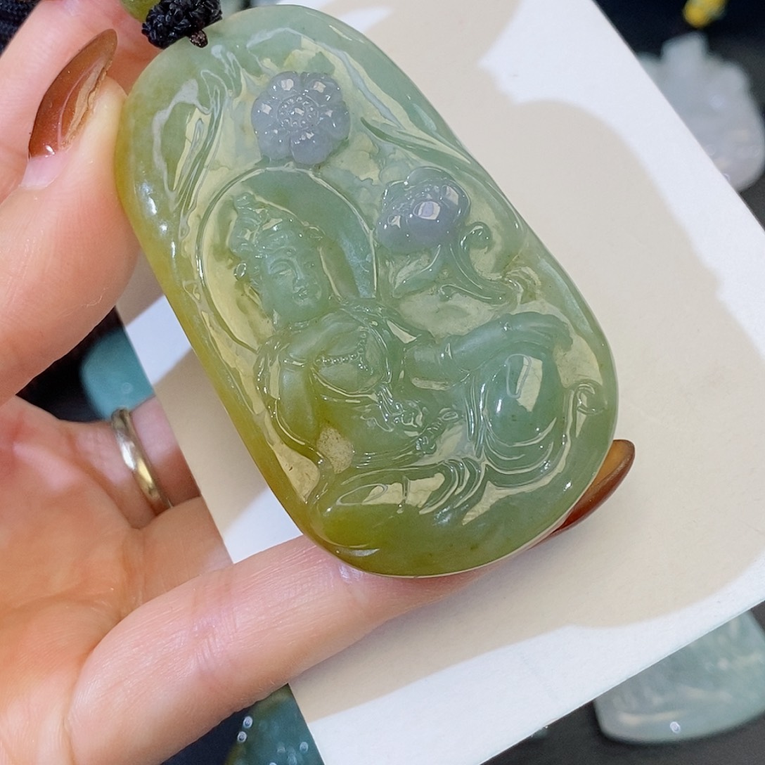 颈饰未镶嵌翡翠缅甸天然翡翠