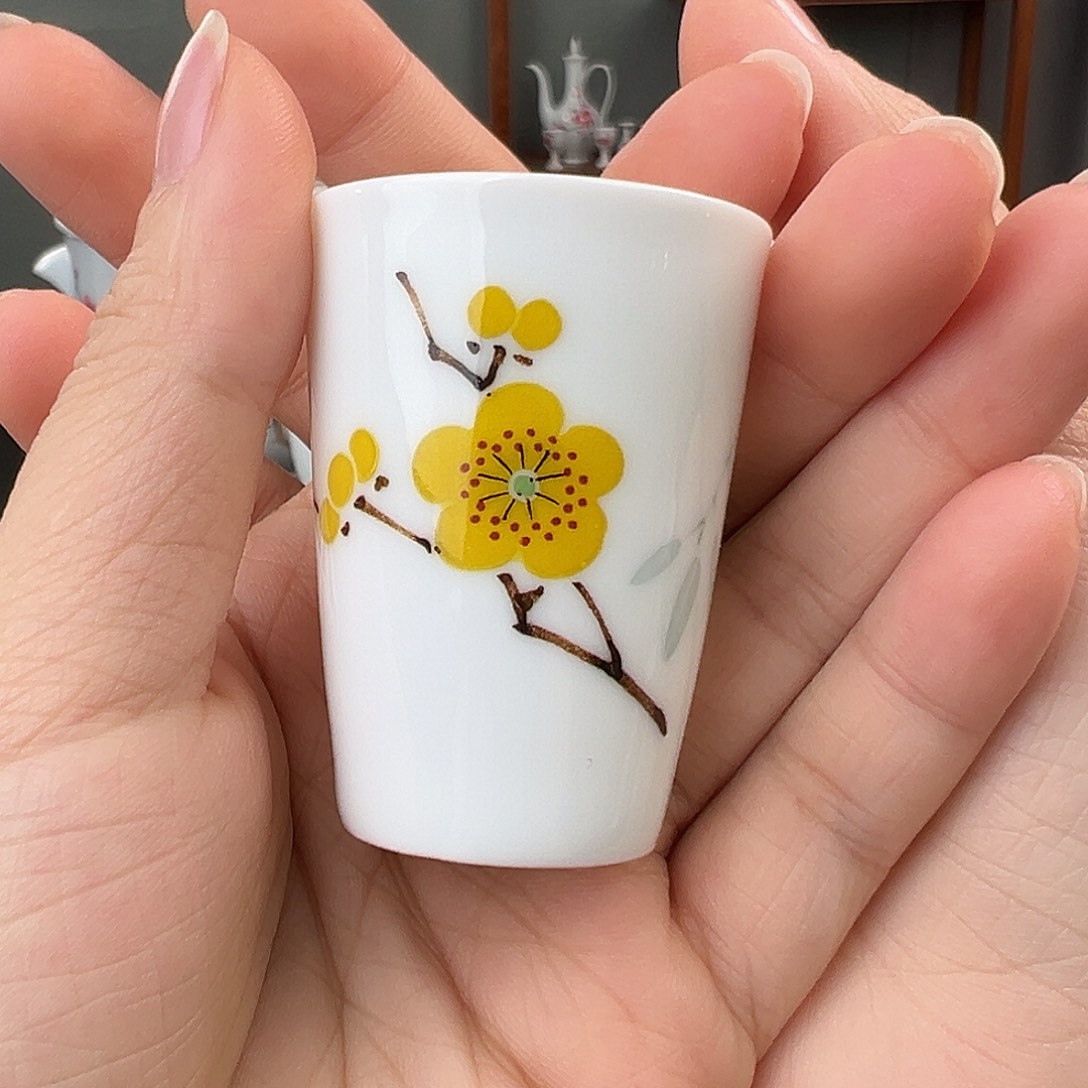 翠竹黄梅闻香杯（微瑕）