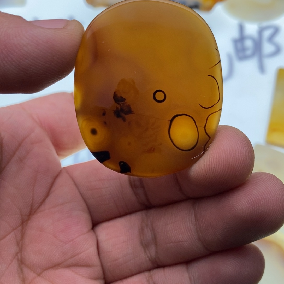 玛瑙/玉髓牌子足银镀金镶嵌