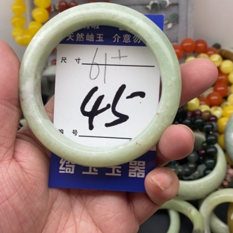 未镶嵌蛇纹石玉手镯