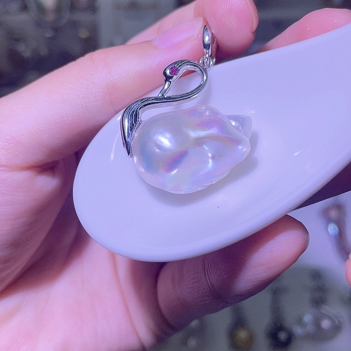 淡水珍珠合金颈饰07