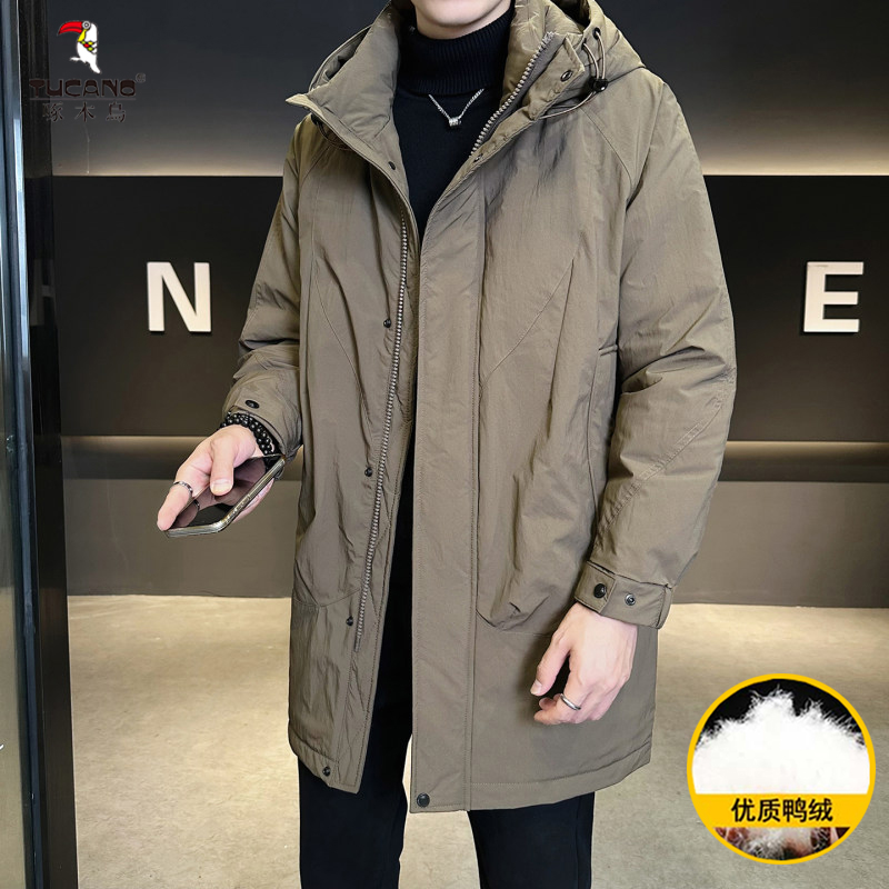 TUCANO/啄木鳥中长款休闲羽绒服冬季2025新款风衣优质加厚男外套