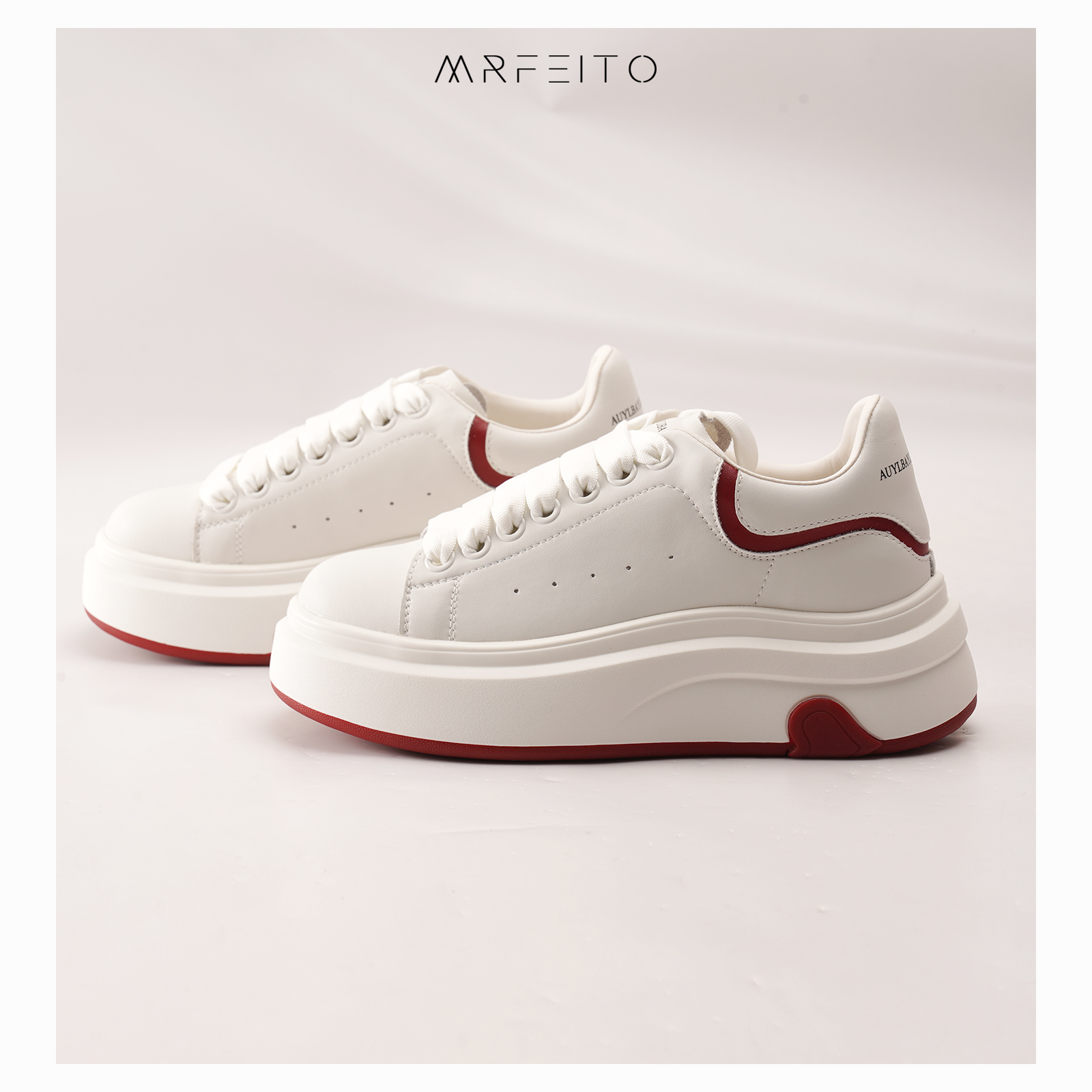MRFEITO舒适纯色小白鞋百搭休闲鞋H5XI01D30419