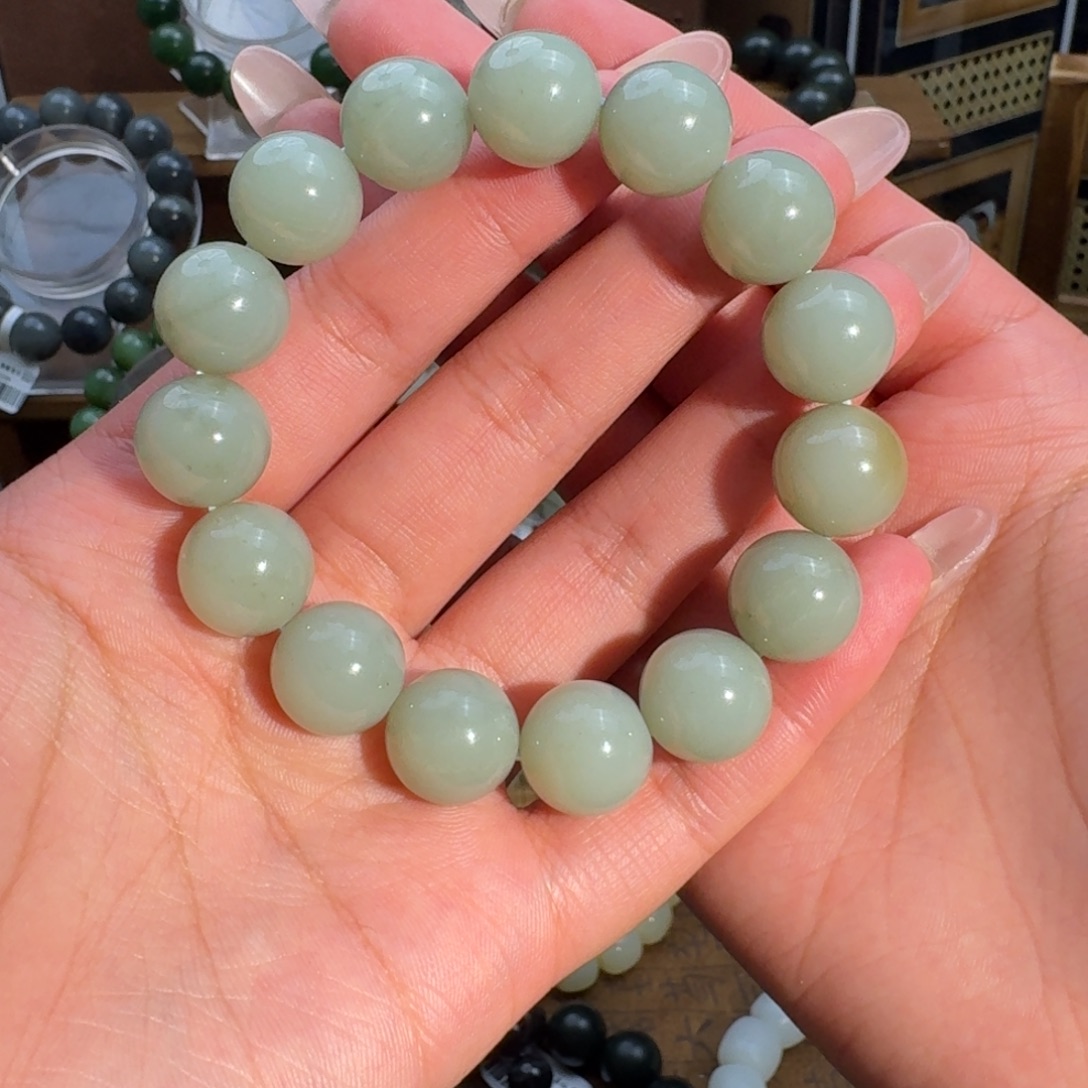 和田玉未镶嵌手链