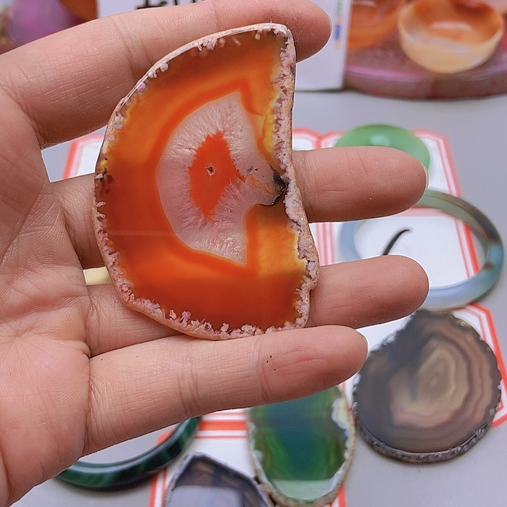 【闪购商品】玛瑙/玉髓珠宝半成品未镶嵌淡*淡