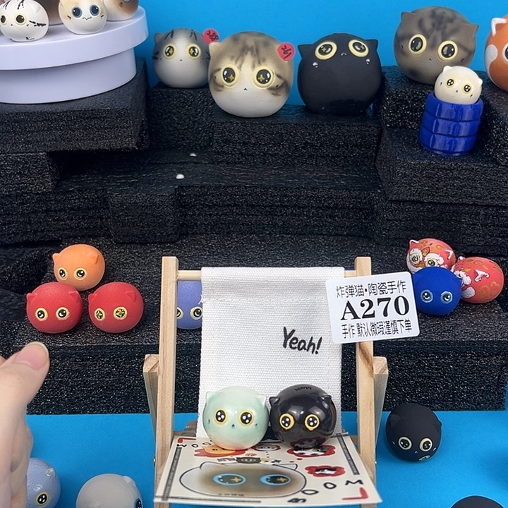 陶摆件A270一对mini