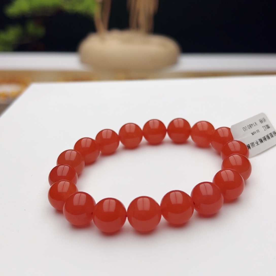 南红玛瑙未镶嵌手链南红11.3mm33.95