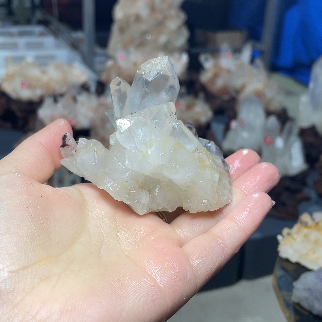 小***琦银S925镶嵌珠宝半成品水晶