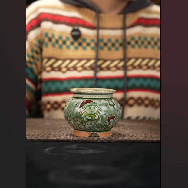 景德镇陶瓷手工绿植多肉国风花盆预售