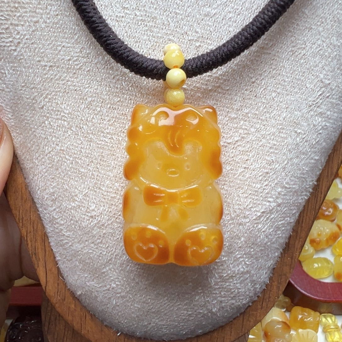 琥珀吊坠(不含链)未镶嵌