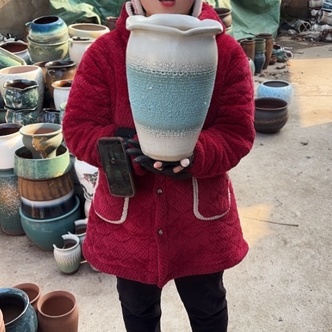 口20高31瑕疵盆子。