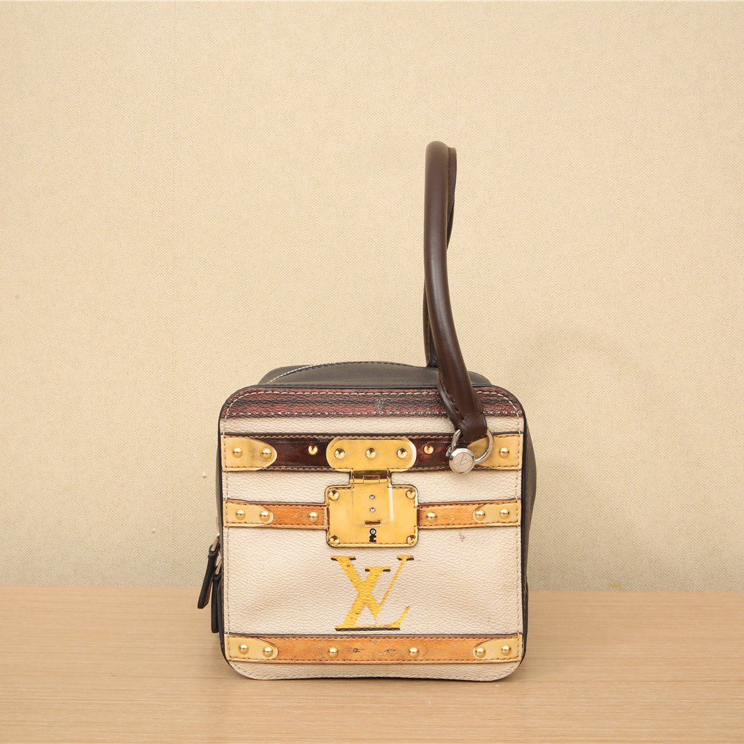 95新 LouisVuitton/路易威登 小花双双 限定款复古装饰盒子包