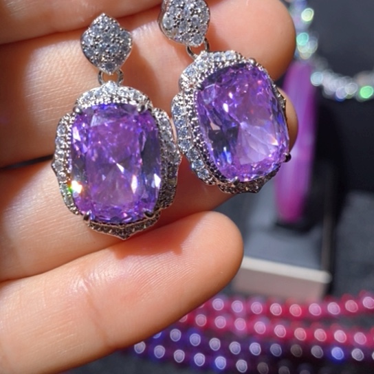 红宝石戒指银S925镶嵌