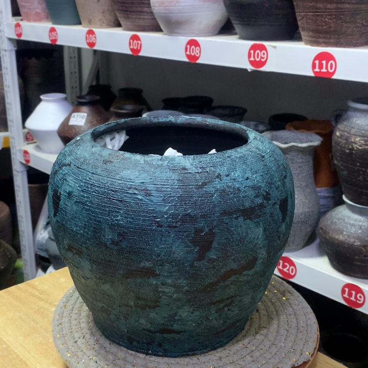 【闪购商品】红陶粗糙盆默认打孔高18口15