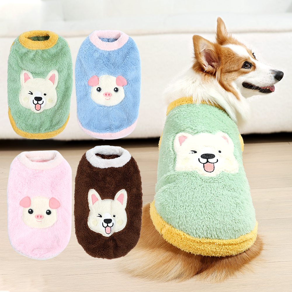 猫秋冬款狗狗衣服加绒加厚保暖大中小型犬背心款宠物柯基比熊金毛