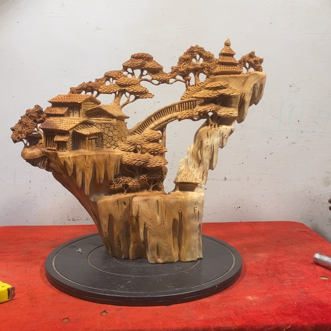 柏木（崖柏）用****5崖柏摆件（精品山水）