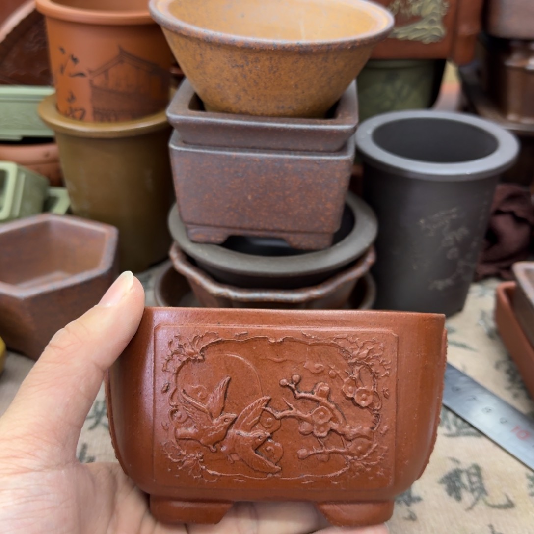 紫砂花盆宜兴紫砂正品11.5x6