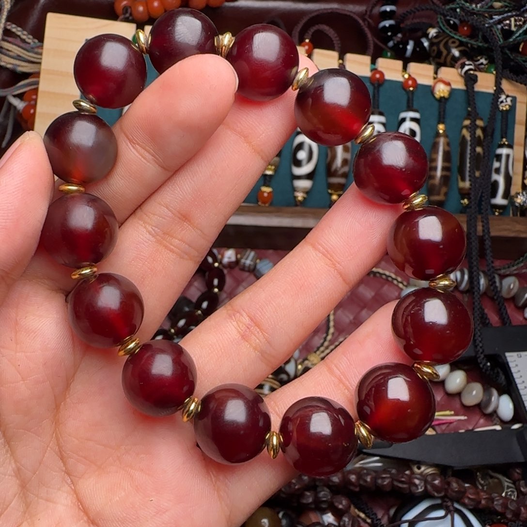 玛瑙/玉髓合金颈饰