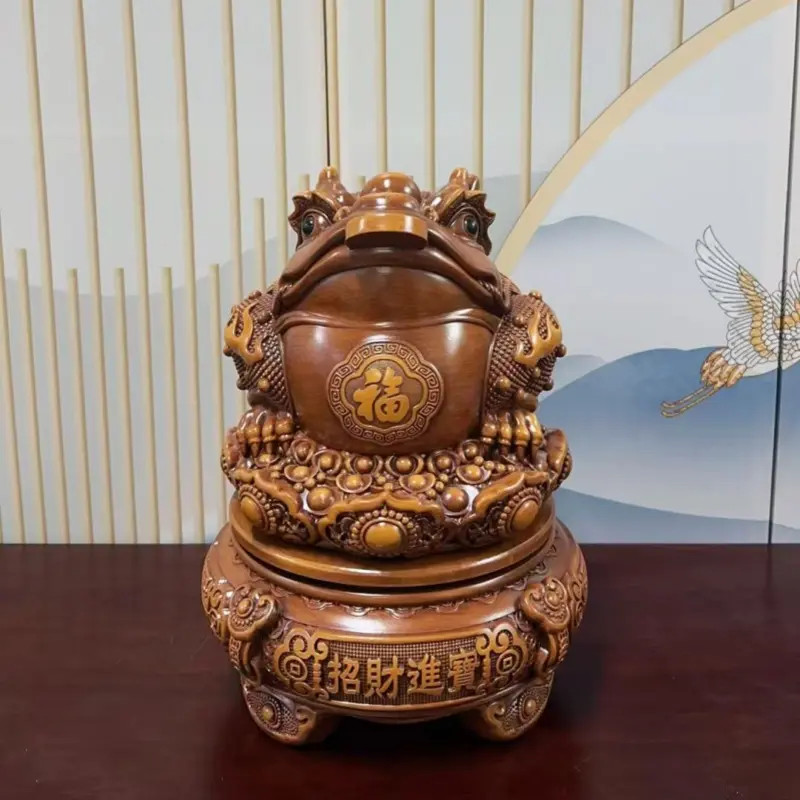 招财进宝金蟾摆件客厅店铺前台办公室装饰乔迁开业礼品