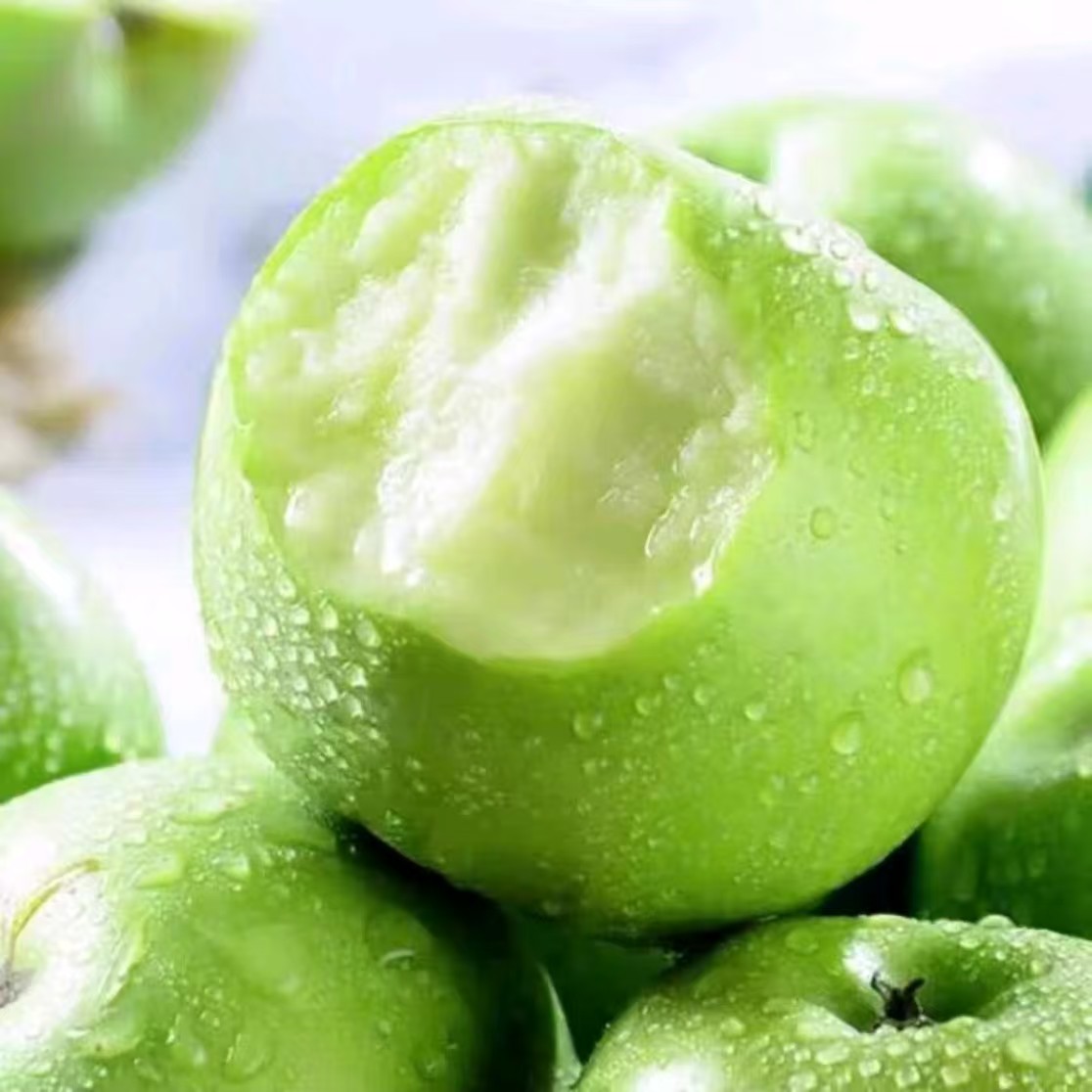 2025头茬陕西青苹果新鲜水果现摘酸甜小绿萍果孕妇水果酸脆爽口