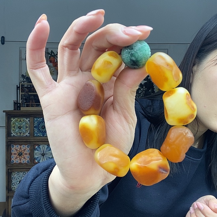 蜜蜡手串未镶嵌手串