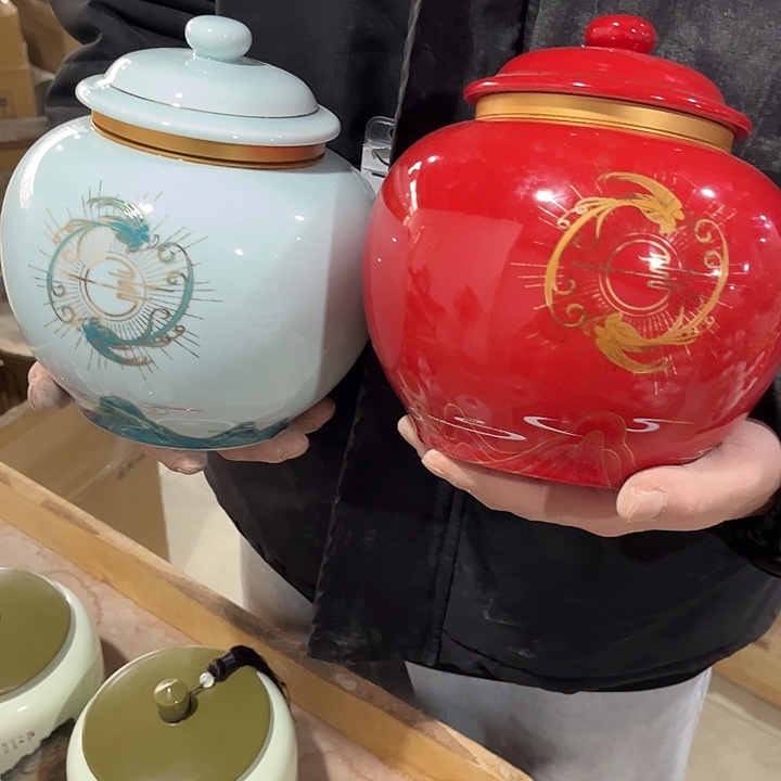 摆件陶瓷罐陶瓷密封