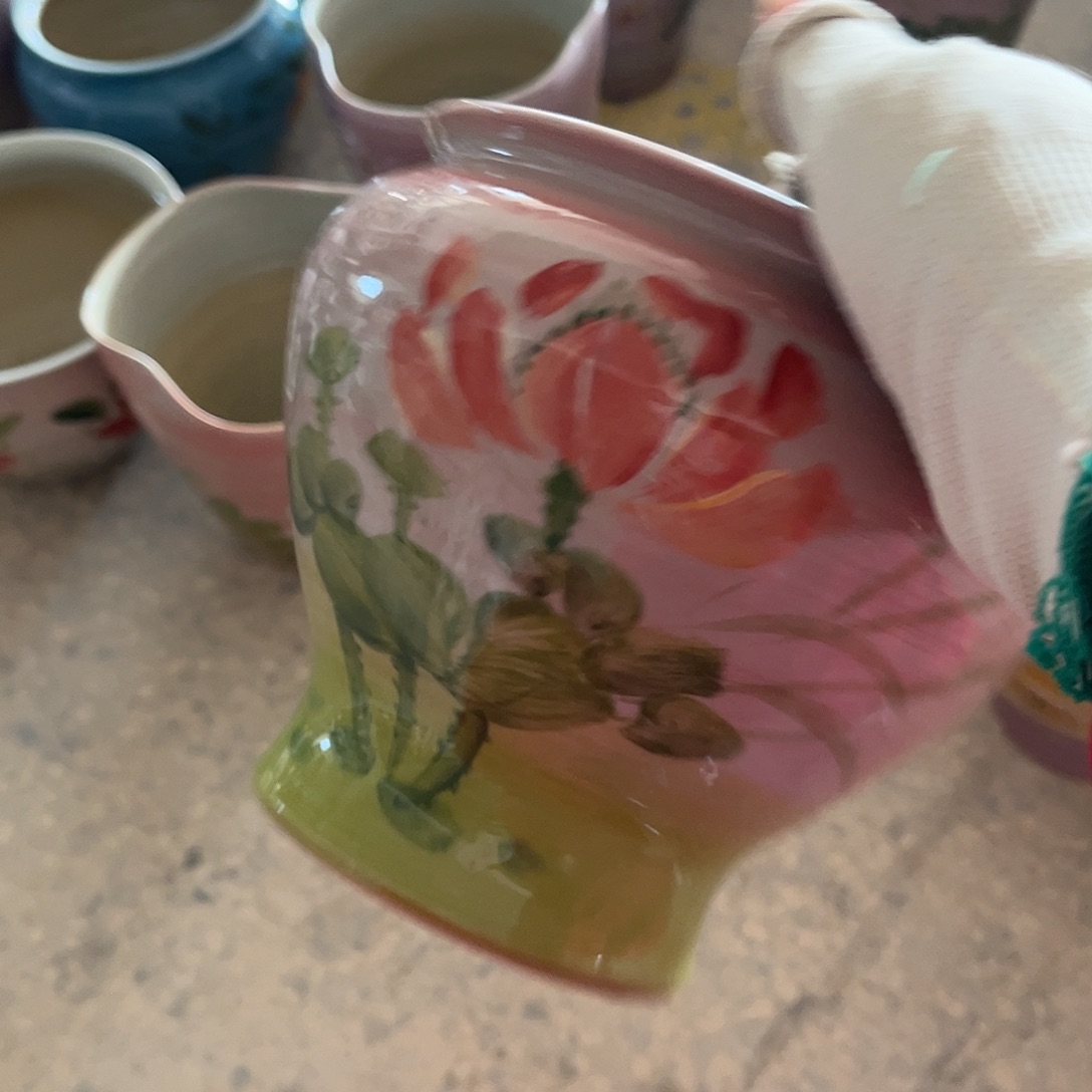 唐***儿景德镇陶瓷花盆花盆微瑕