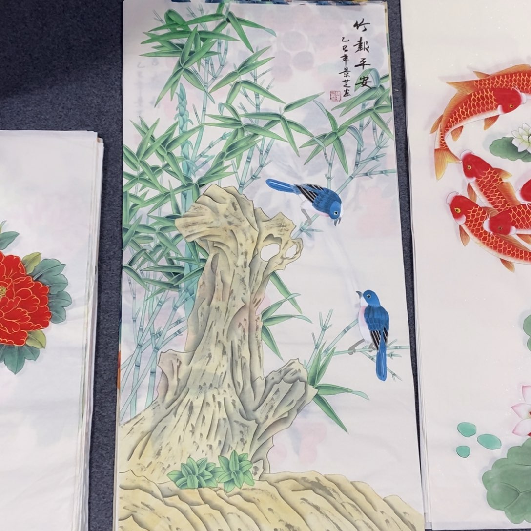 国画尺寸100✖️50三尺精品工笔手绘