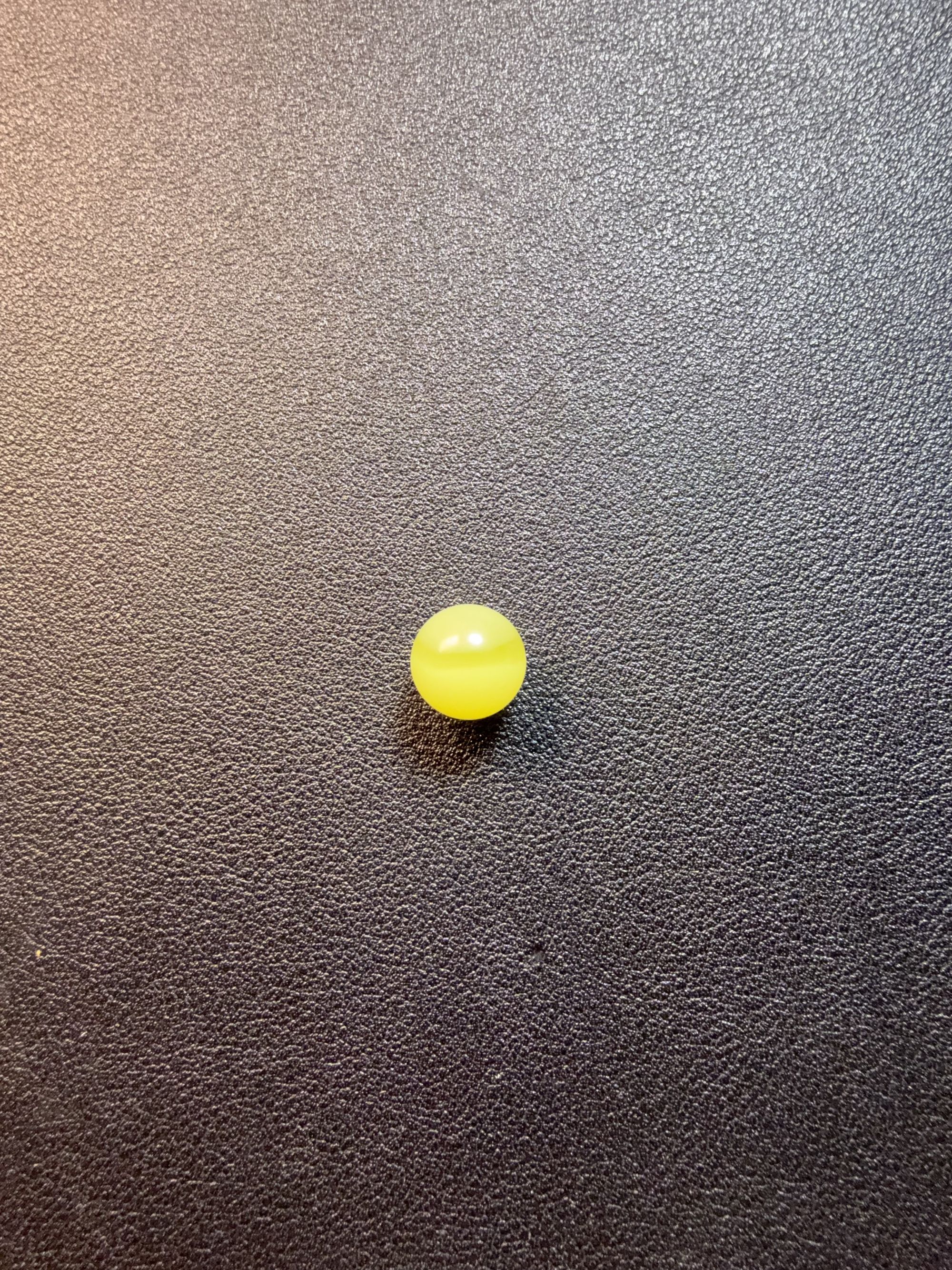 和田玉黄口鸡油黄单珠卡12mm特色