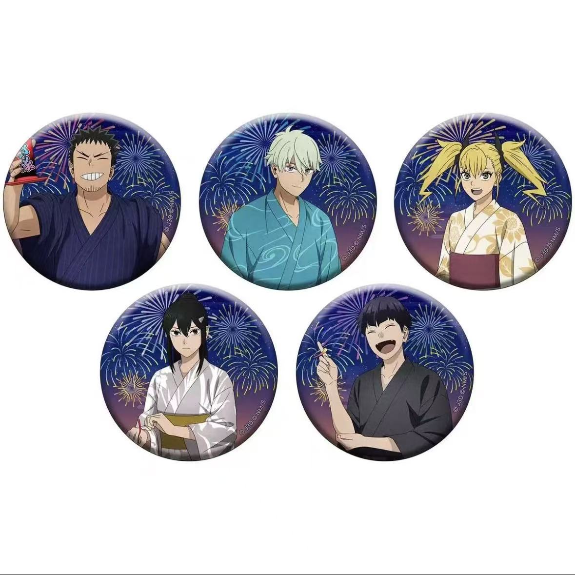 【怪兽8号烟火大会浴衣吧唧】全5种 怪兽8号 潮玩盲盒(拆盒代拆)